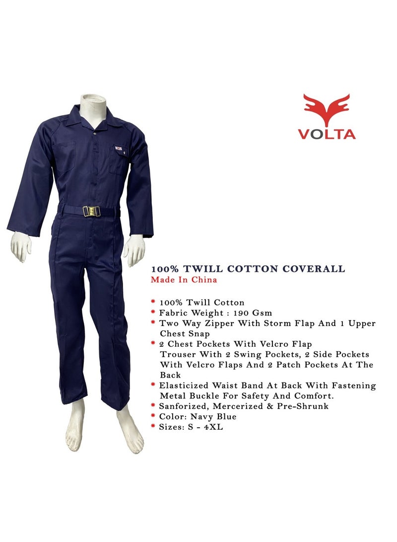 Volta Coverall 100% cotton volta navy blue  - Image 2
