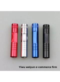 Generic Mini Flashlight Small 5 Battery Aluminum Alloy Home Portable LED Flashlight Super Gift Wholesale-Color:Single Silver  - Image 2