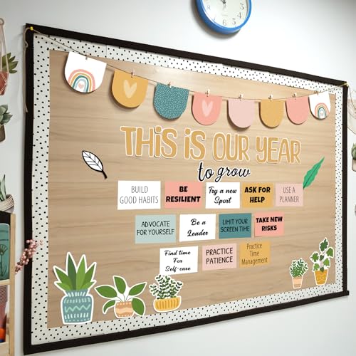 VABAMNA Classroom Bulletin Board Decorations, Boho Motivational Bulletin Board Set, Growth Mindset Positive Affirmations Wall Decor for Teacher Back to School Classroom Door Decors - Image 2