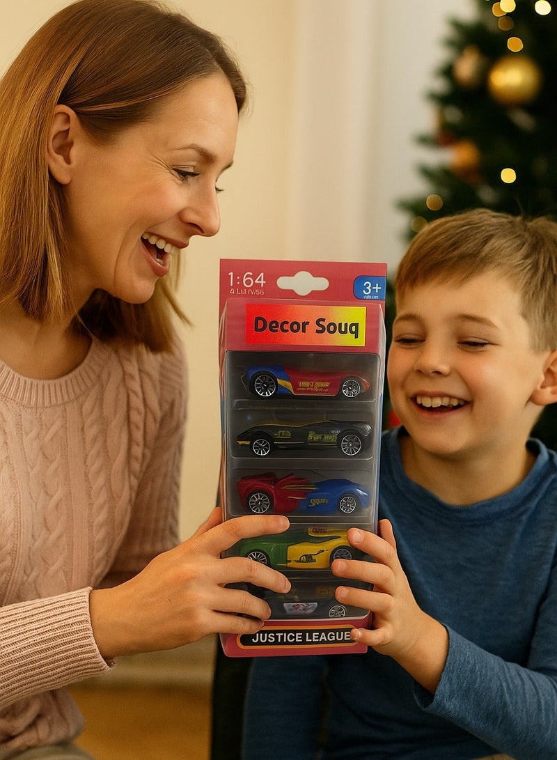 Toys R Us 1:64 Die-Cast Metal Car Set – 5 Justice League Superhero Alloy Cars for Kids – Batman, Superman, Wonder Woman, Aquaman, Cyborg – High-Speed Mini Toy Cars – Durable Metal Build – Fun Collectibles for Boys Ages 3+ – Justice League Superhero Model Cars for Racing & Gifting – Limited Stock - Image 4