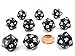 Koplow Games Set of 10 Twenty Sided 19mm D20 Opaque RPG Dice Black with White Numbers Die - Image 4