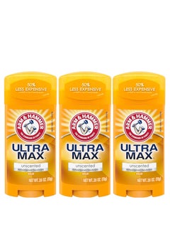 Arm & Hammer Pack Of 3 Arm ِAnd Hammer Ultra Max Unscented 73gm  - Image 1