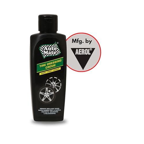 AUTO MATE AEROL Tire Dressing Crème for Cars & Bikes | Cleans, Shines & Protects | Keeps Rubber Soft & Supple | Protects, Nourishes & Rejuvenates | Grade 6310 (200ml/196gm) - Image 2