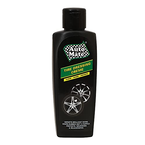 AUTO MATE AEROL Tire Dressing Crème for Cars & Bikes | Cleans, Shines & Protects | Keeps Rubber Soft & Supple | Protects, Nourishes & Rejuvenates | Grade 6310 (200ml/196gm) - Image 1