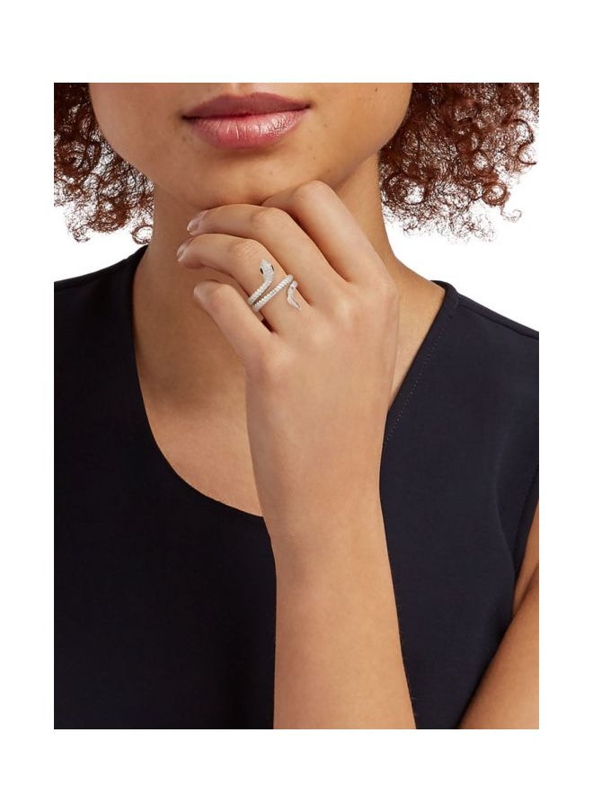 EFFY - 14K Rose Gold Sterling Silver Tsavorite and Diamond Snake Ring for Women Size 7 - Image 1