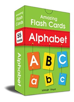 Amazing Flash Cards Alphabet: Early Development of Preschool Toddler (55 Cards) 