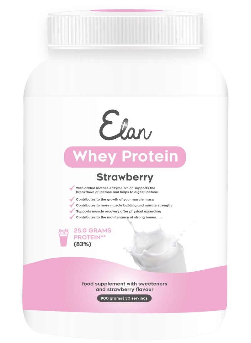 Elan بروتين إيلان واي المعزول بنكهة الفراولة 25.2جم/30جم من الحصة - Image 2