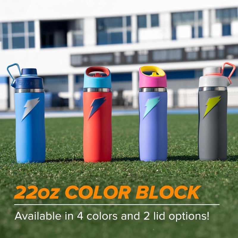 Gatorade  'Overtime ' 22oz Stainless Steel Water Bottle  Twist Cap  Royal Blue/Navy - Image 5
