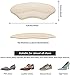 BIGIICO Heel Grips Liner Cushions Heel Pads Insert Prevent Too Big Slipping Blisters Filler for Loose Shoe Fit New Pale ApricotBlack - Image 4
