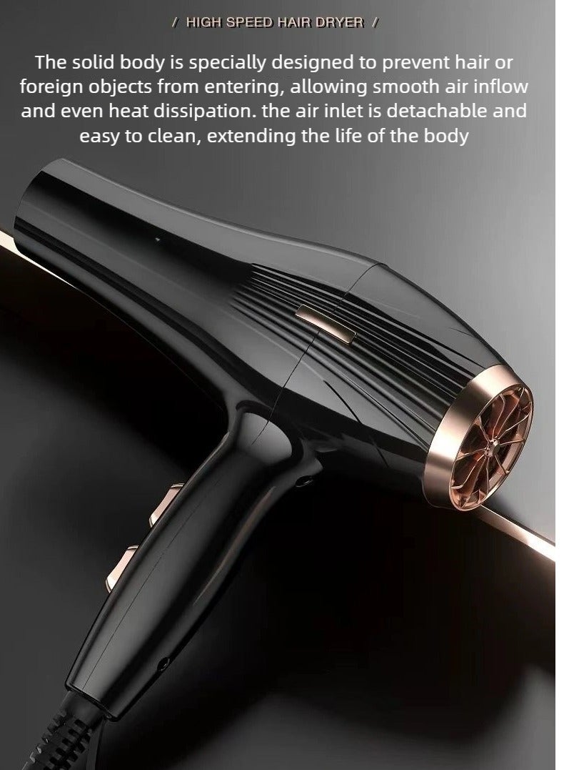 Ruinengda Best Seller hair dryer 2800 watts, equipped with 2 speed 3 heating mode, Perfect for curly/straight hair/styling - Image 4