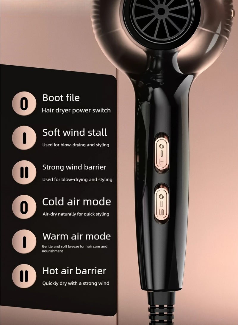 Ruinengda Best Seller hair dryer 2800 watts, equipped with 2 speed 3 heating mode, Perfect for curly/straight hair/styling - Image 3