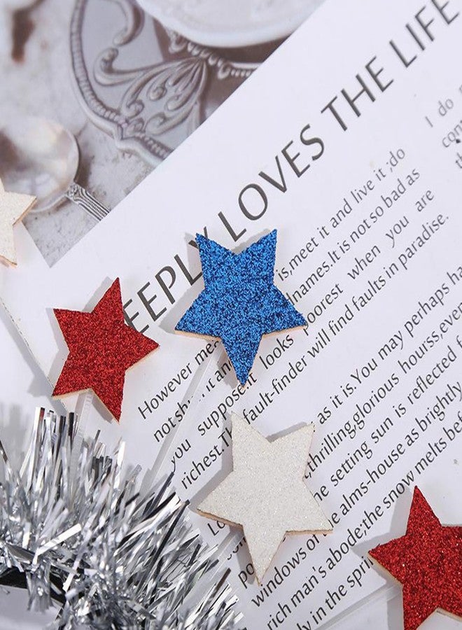 CBLUO 2 Pcs 4th Of July Patriotic Headband Red Blue White American Flag Star Head Boppers Headpiece Women Independence Day Hair Hoops Bands Hairband Festival Cosplay Dress Up Birthday Party Supplies - Image 5