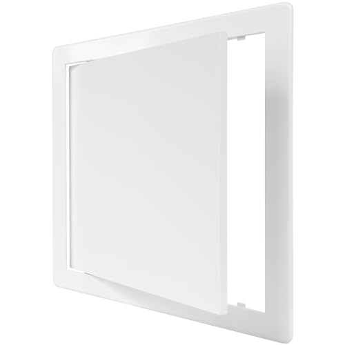 ECOPRO VENT 10 x 10 White Plastic Access Panel. Service Shaft Door Panel. Plumbing, Electricity, Heating, Alarm Wall Access - Image 1
