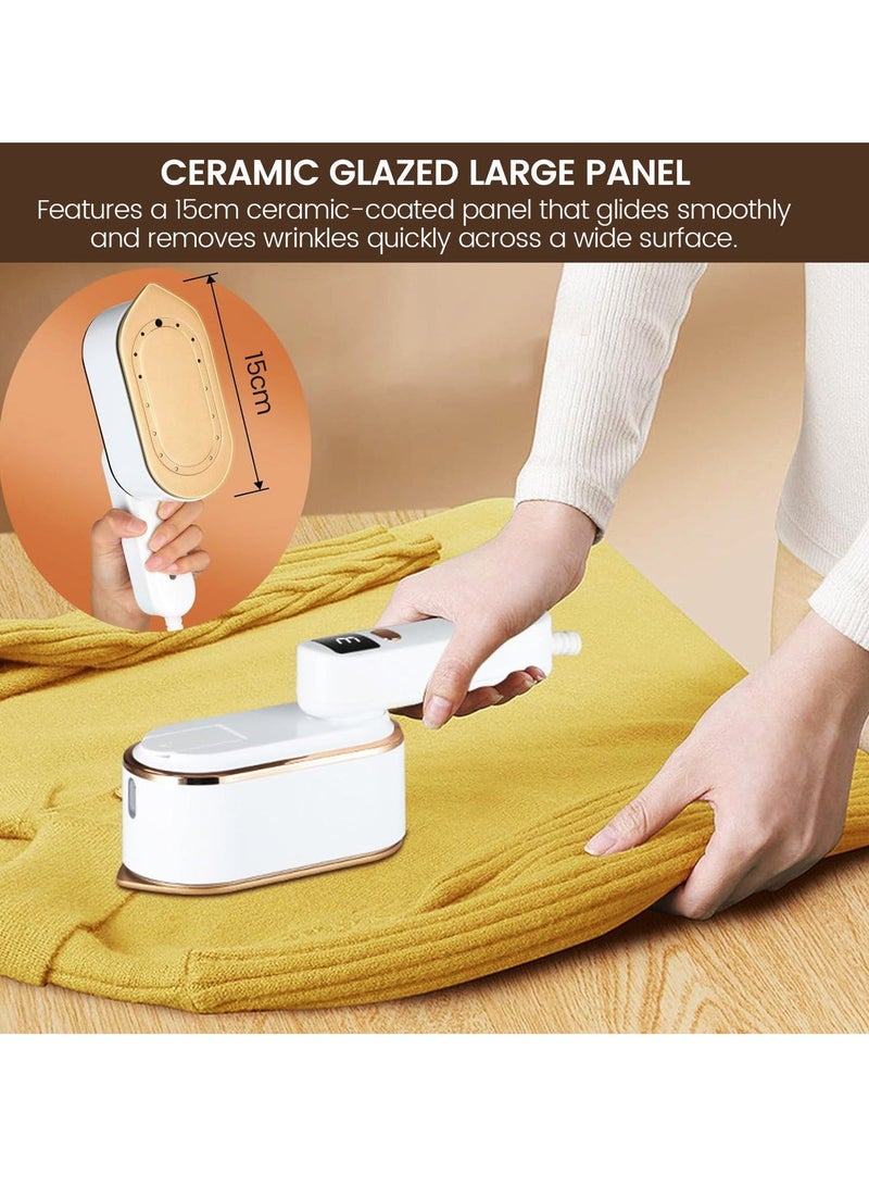 Eesyy Compact Handheld Clothes Steamer, 9s Fast Heat-Up with 1800W Power, Portable Garment Steamer for Wrinkle Removal, 150ml Water Tank, Perfect for Home and Travel - Image 5