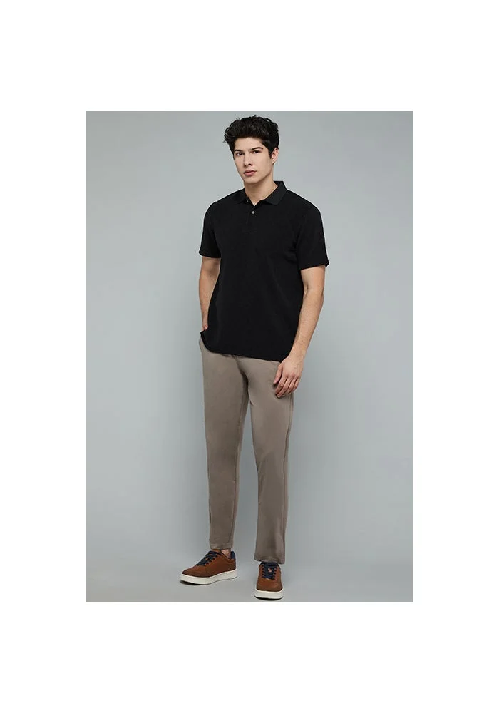 أر أند بي Jacquard Polo T-Shirt with Short Sleeves