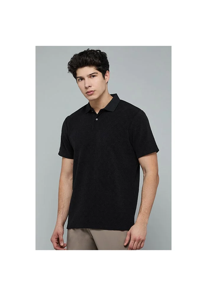 أر أند بي Jacquard Polo T-Shirt with Short Sleeves