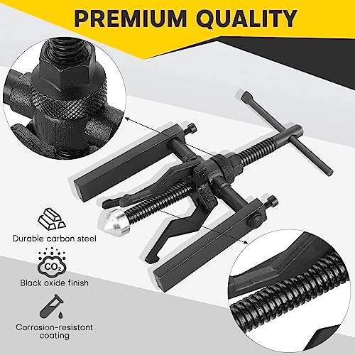 Acymner 3 Jaw Inner Bearing Puller Set | Blind Bearing Puller Set, Bushing Gear Extractor Wheel Bearing Puller Kit - Heavy Duty Pilot Gear Extractor for Motorcycle, Car, and SUV - Image 3
