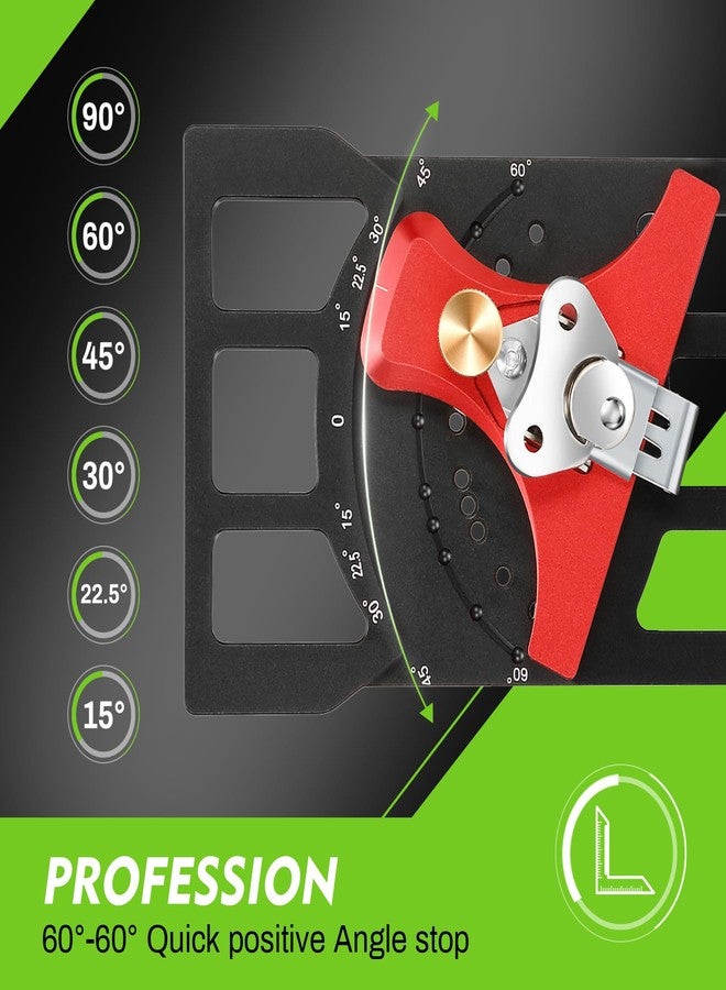 Feikeer Adjustable Track Saw Square, 60° to 60° Quick Positive Angle Stop, Track Saw Rail Square Compatible with Festool/Milwaukee/Makita Track Saw Accessories, for Miter Cutting, 2 Year Warranty - Image 5