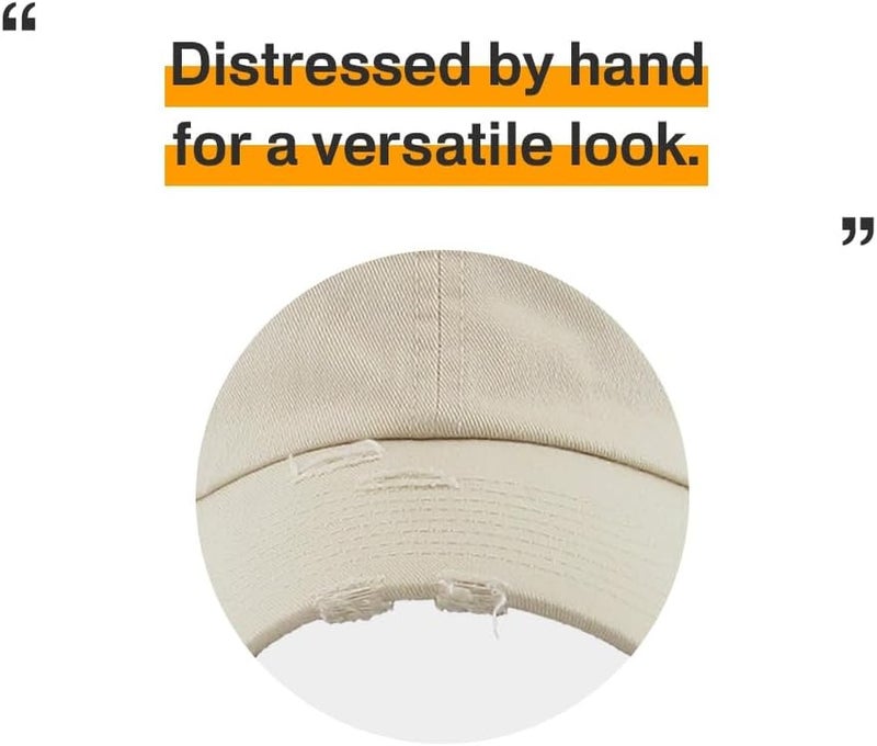 KBETHOS Vintage Washed Distressed Cotton Dad Hat Baseball Cap Adjustable Polo Trucker Unisex Style Headwear - Image 5