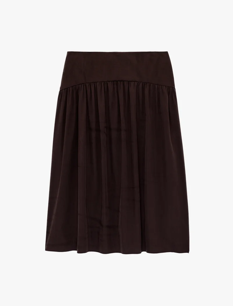 كوتون Flared Midi Skirt