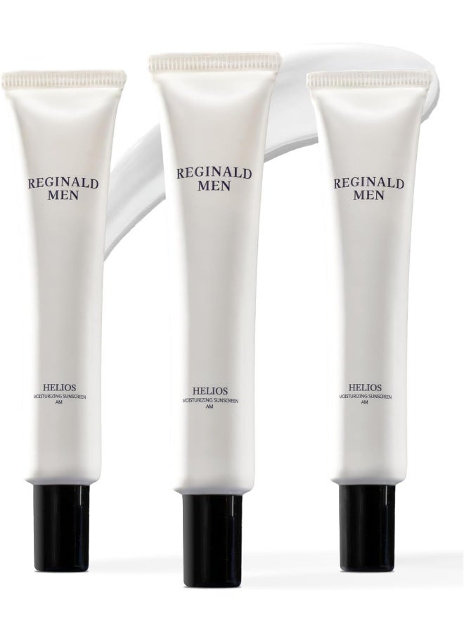 Reginald Men Sunscreen SPF 50 PA++++ | Brightening & Moisturizing | UVA & UVB Protection | Lightweight & Non-Greasy Formula | Broad Spectrum Sun Defense (50g Pack of 3) - Image 1