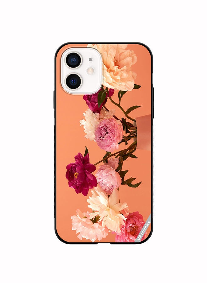 VR CREATIVE Protective Case Cover For Apple iPhone 12 mini Flower Design Multicolour - Image 1