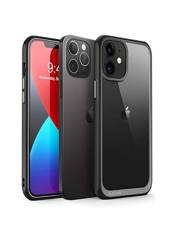 SUPCASE UBStyle [Unicorn Beetle Style Series] Case Designed For iPhone 12 / Pro 6.1" (2020 Release), Premium Hybrid Protective Clear - Black - Image 1