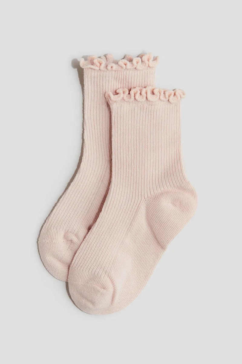 H&M 4-pack overlock-detail socks