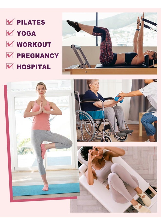 Women Non Slip Pilates Yoga Socks For Barre  Hospital Athletic Use - Image 5