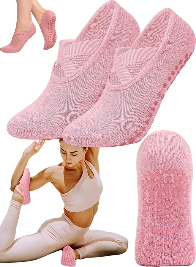 Women Non Slip Pilates Yoga Socks For Barre  Hospital Athletic Use - Image 1
