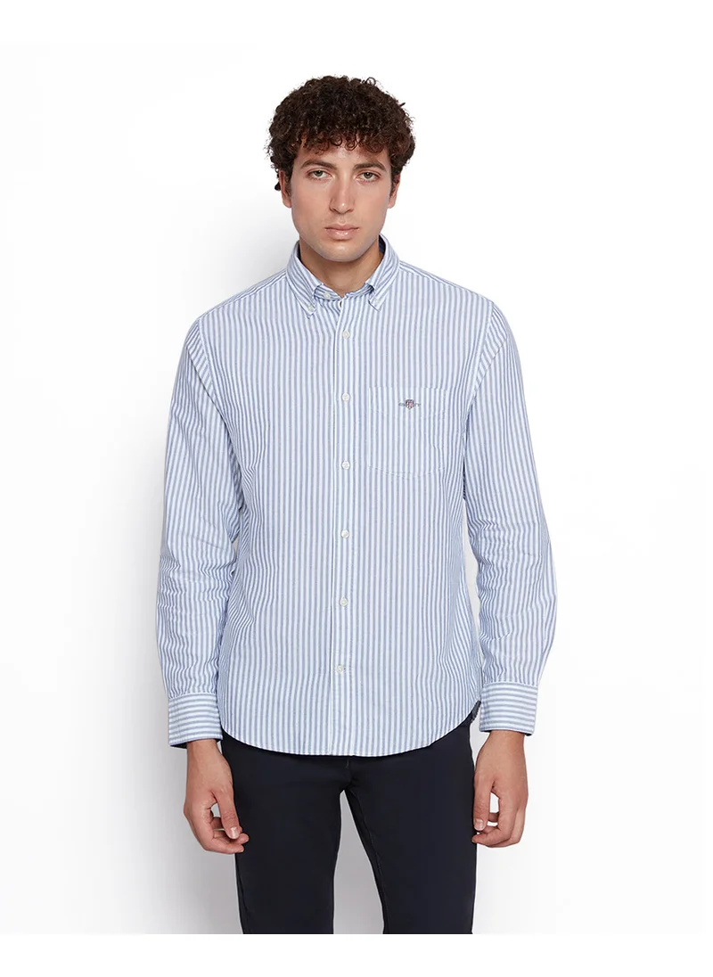 GANT Gant Men’S Regular Fit Striped Oxford Cotton Shirt