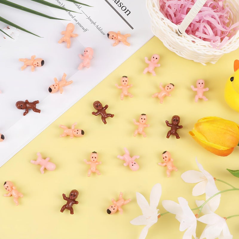 CCINEE 150 PCS Mini Babies for Ice Cube Game, Tiny Plastic King Cake Babies Figurines Bulk for King Cake Baby Shower Games Party Decorations - Image 5