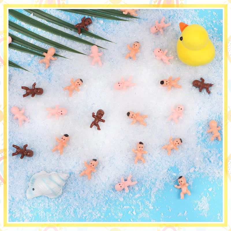 CCINEE 150 PCS Mini Babies for Ice Cube Game, Tiny Plastic King Cake Babies Figurines Bulk for King Cake Baby Shower Games Party Decorations - Image 4