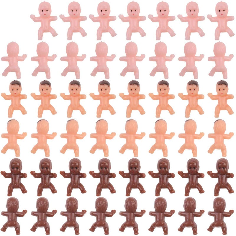 CCINEE 150 PCS Mini Babies for Ice Cube Game, Tiny Plastic King Cake Babies Figurines Bulk for King Cake Baby Shower Games Party Decorations - Image 1