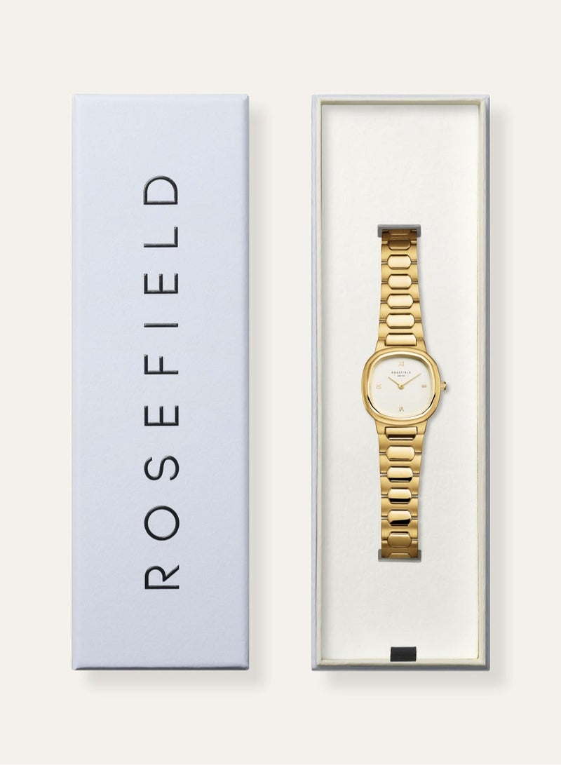 روزفيلد فهارس غايا رومان ذهبية / حزام فولاذي أسطواني ذهبي لامع ولامع - Image 5