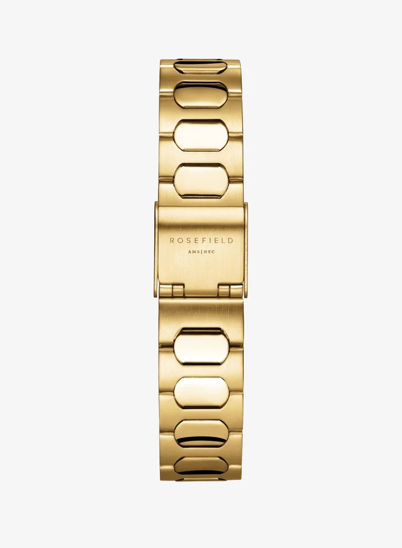 Rosefield  Gaia Roman Indexes Gold / Cilinder Steel Strap Matte & Shine Gold - ORCGSG-OR01 for Women | Best Price UAE