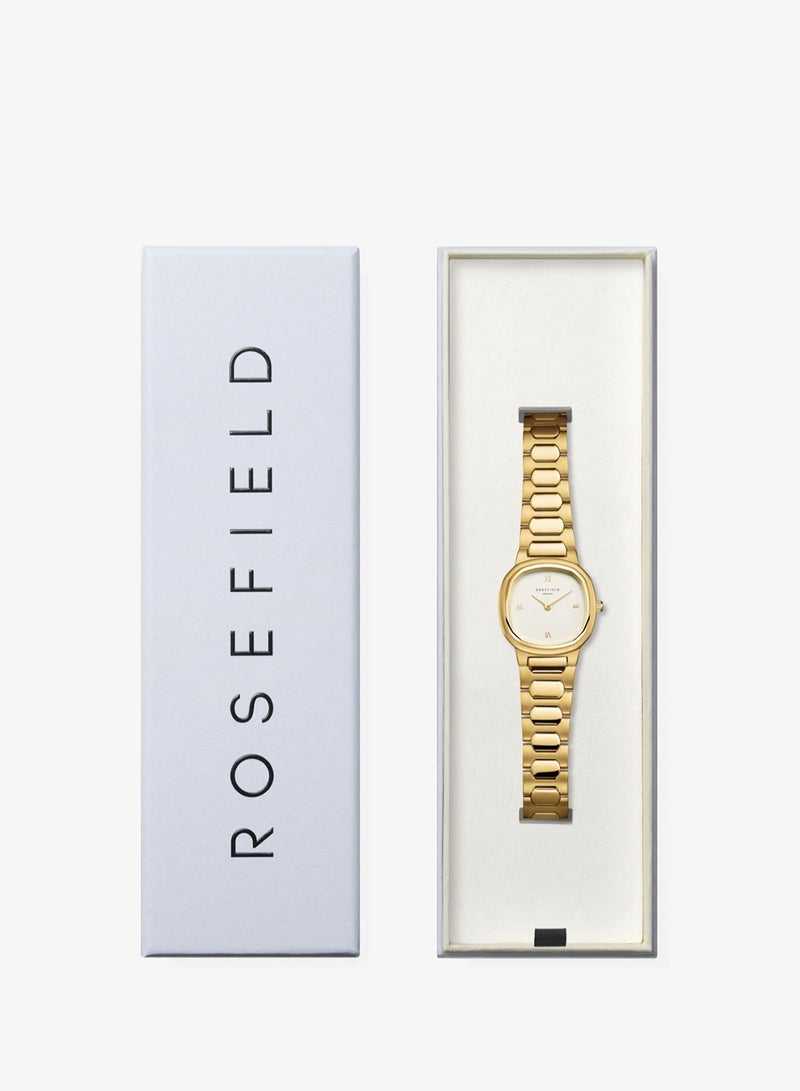RoseField Gaia Roman Indexes Gold / Cilinder Steel Strap Matte & Shine Gold - ORCGSG-OR01 - Image 5
