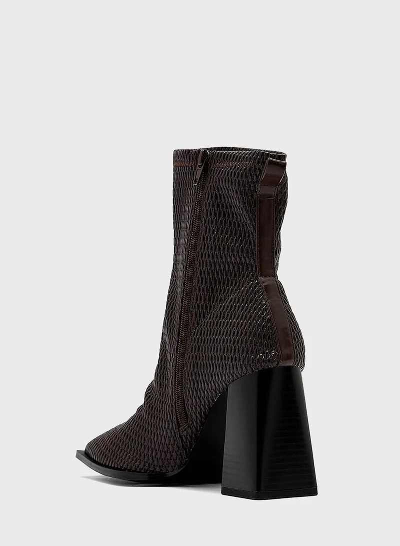 TOPSHOP Tilly Block Heel Ankle Boots
