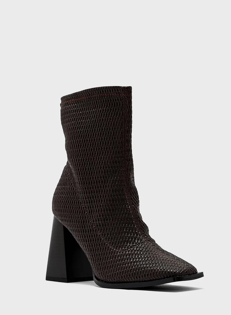 TOPSHOP Tilly Block Heel Ankle Boots