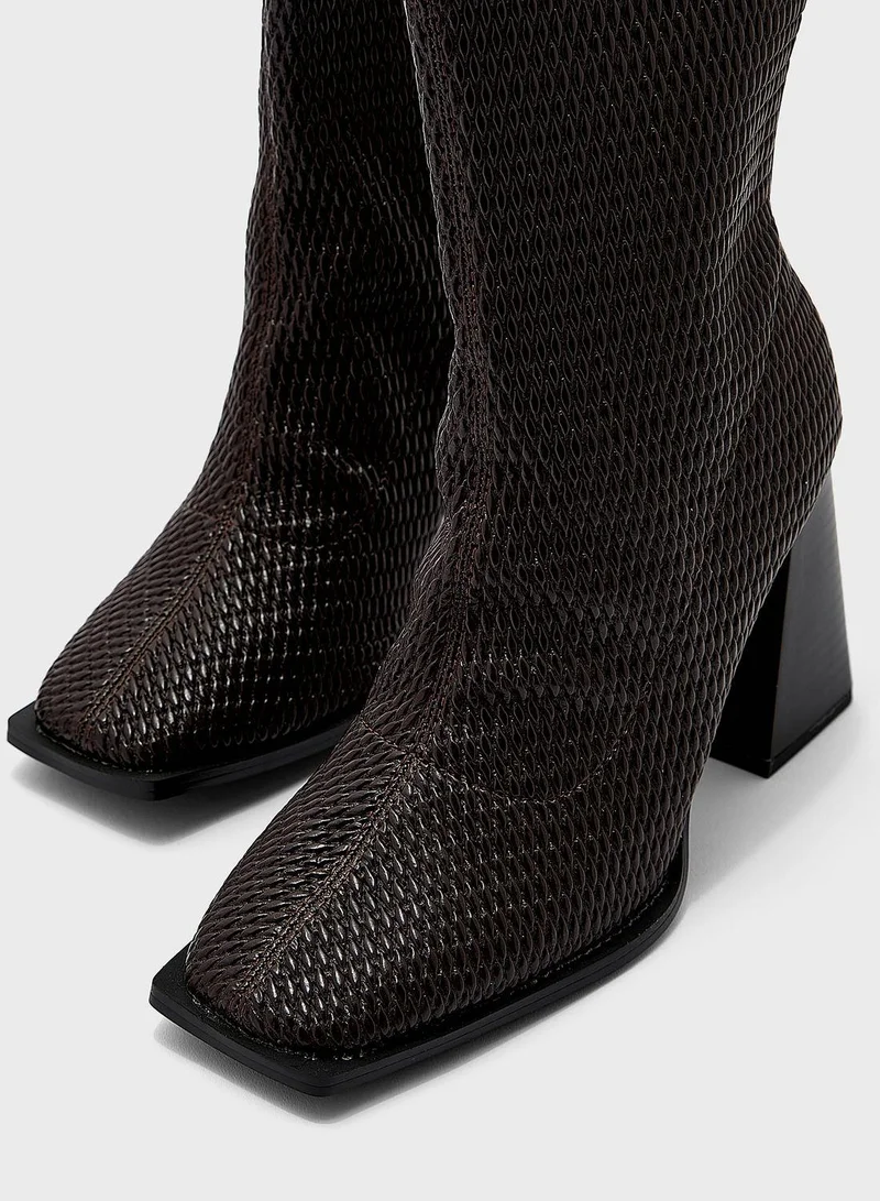 TOPSHOP Tilly Block Heel Ankle Boots