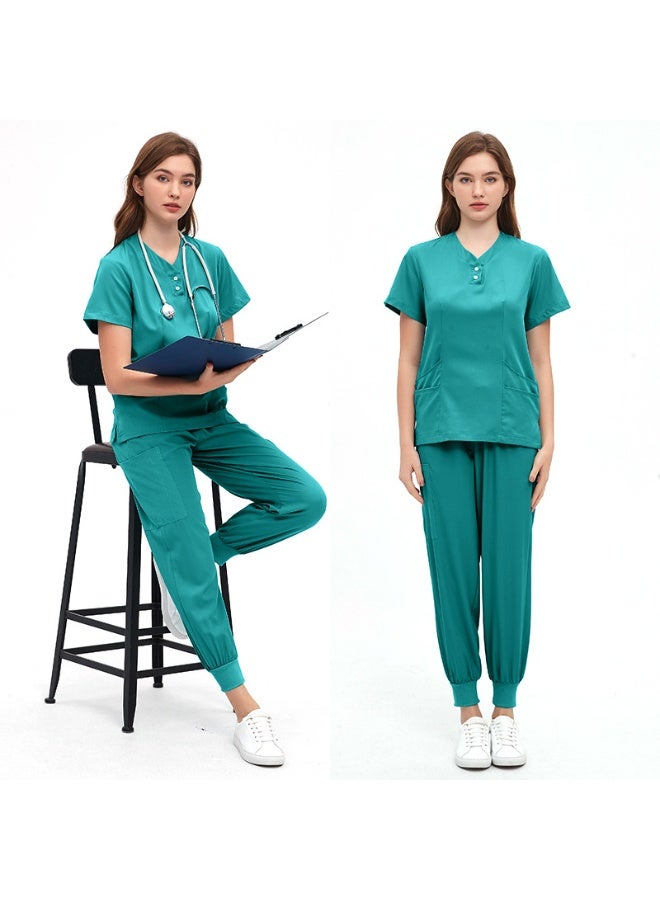 NIBEMINENT Doctor Nurse Scrub Set Medical Uniforms Women Jogger Set Hospital Accessories Operating Room Surgical Uniform Workwear - Image 1