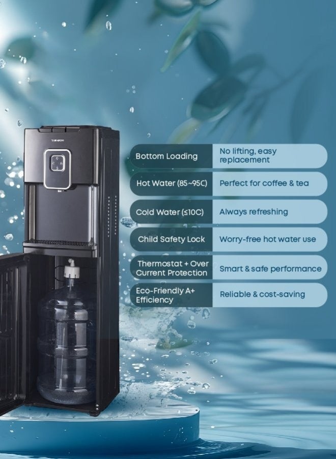 تورنيدو برادة ماء تورنيدو 3 صنابير تعبئة سفلية اسود ، خزان مياه من الستانلس المقاوم للصدأ ،صنع في الصين TWD-L3BTK-B - Image 5