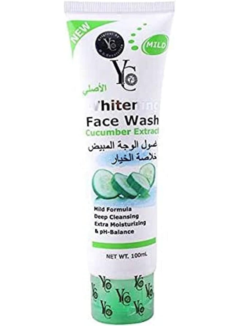 واي سي غسول الوجه المفتح بخلاصة الخيار 100 مل - Image 2