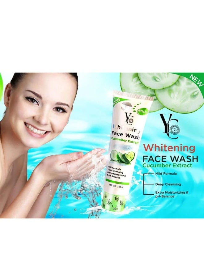 واي سي غسول الوجه المفتح بخلاصة الخيار 100 مل - Image 4