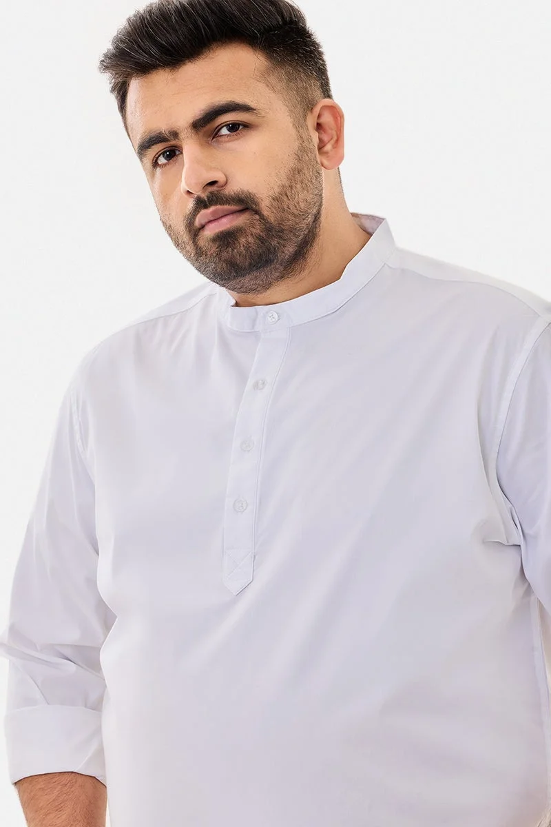 سنيتش قميص كورتا مقاس كبير باللون الماندرين