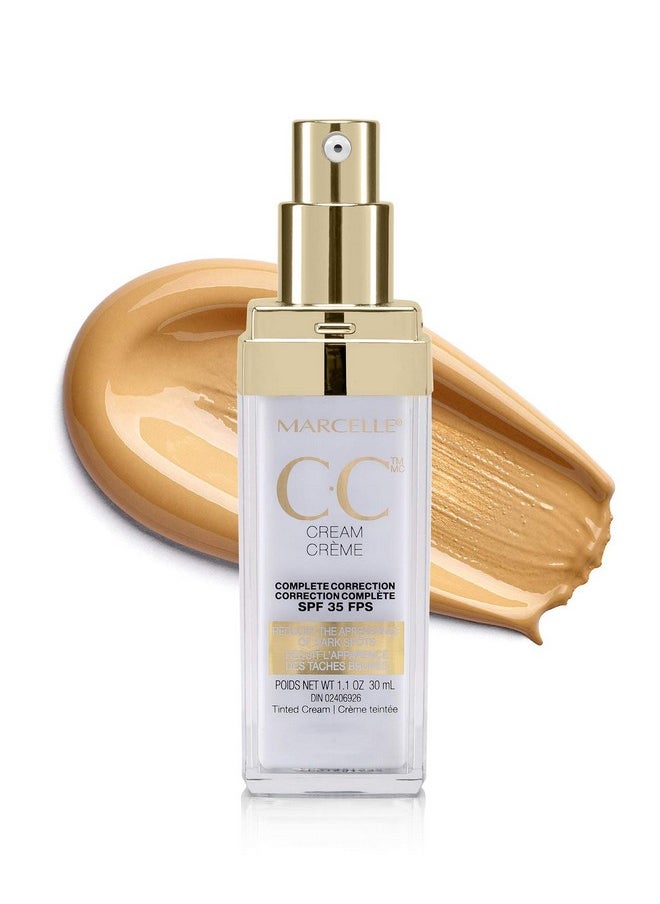 Marcelle - Cc Cream Spf 35 Golden Glow Universal Tint Skin Enhancer Paraben Free 1 Fl. Oz. - Image 1
