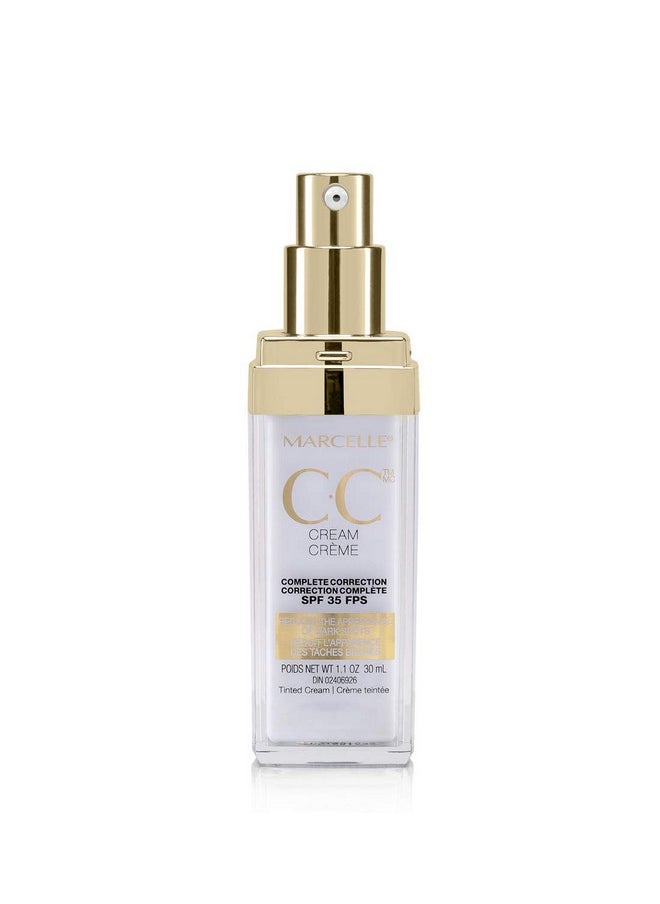 Marcelle - Cc Cream Spf 35 Golden Glow Universal Tint Skin Enhancer Paraben Free 1 Fl. Oz. - Image 1