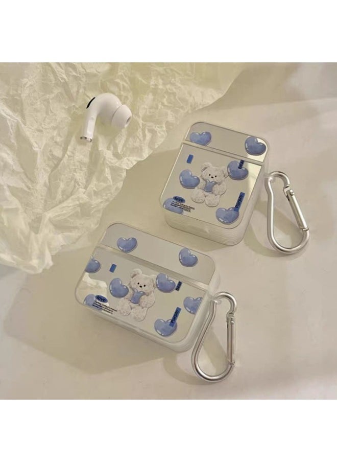 Generic - Suitable For Apple AirPods 4 Generation AirPods Bluetooth Headset Anti-fall Protection Square Case-Color:With Pendant-Applicable Models:Airpods 1/2 Generation - Image 1