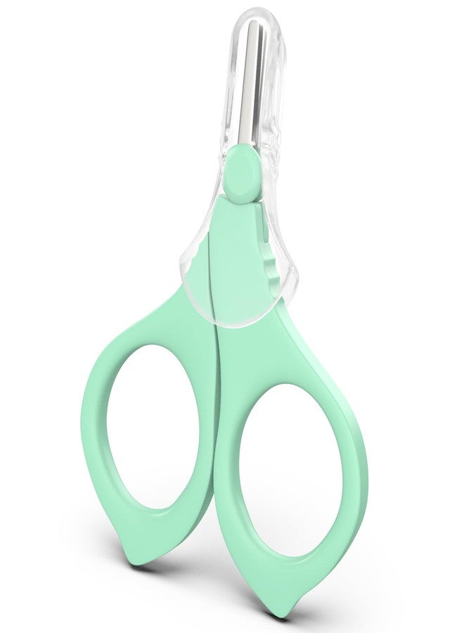 TYTDOUTER Baby Nail Scissors, Infant Nail Clippers with Safety Round Tip, Toddler Nail Clipper, Newborn Fingernail Cutter with Protective Cap, Nail Clippers for Baby Care Shower Gift - Image 1