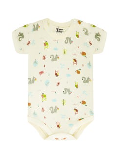 Funny Bunny Pack of 3 Cotton Half Sleeve Bodysuit for Baby  - Image 3